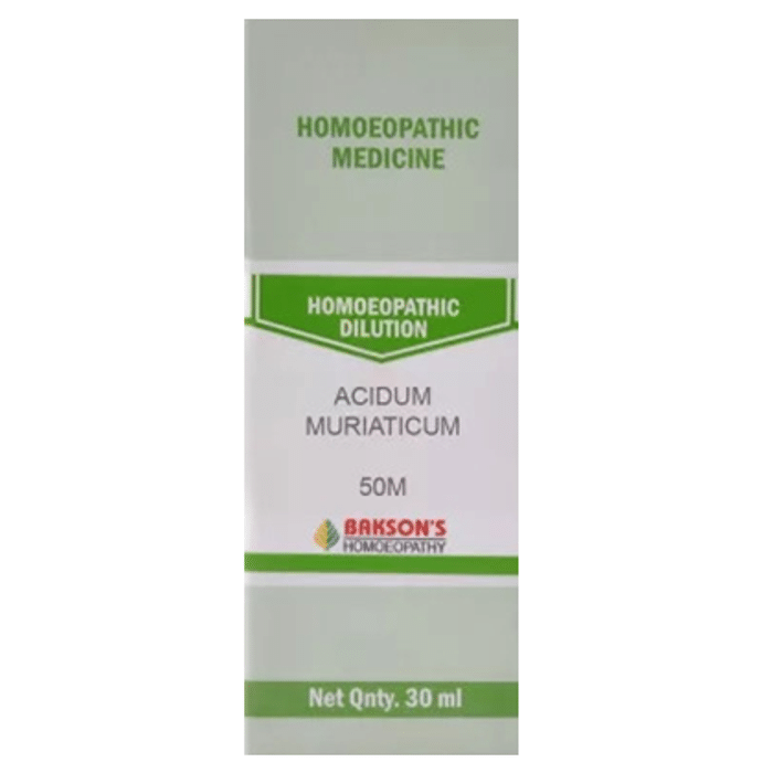 Bakson's Acidum Muriaticum Dilution 50M