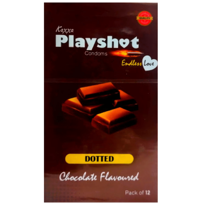 Kaxxa Playshot Dotted Condom Chocolate