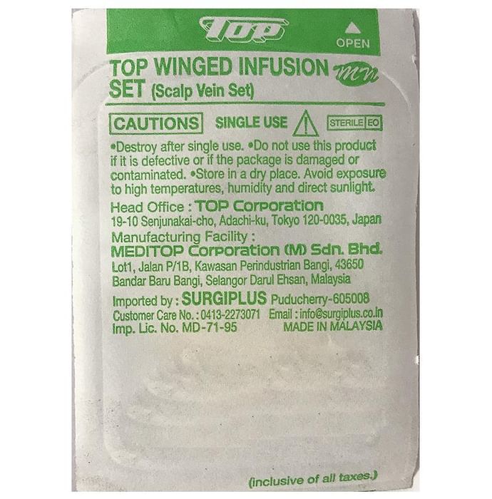 Top Winged Infusion Set 20G x 19mm