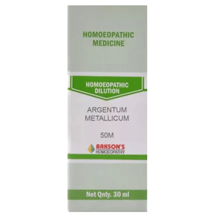 Bakson's Argentum Metallicum Dilution 50M