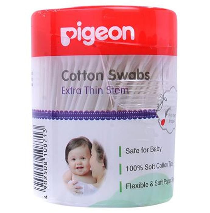 Pigeon Cotton Swabs Thin Stem