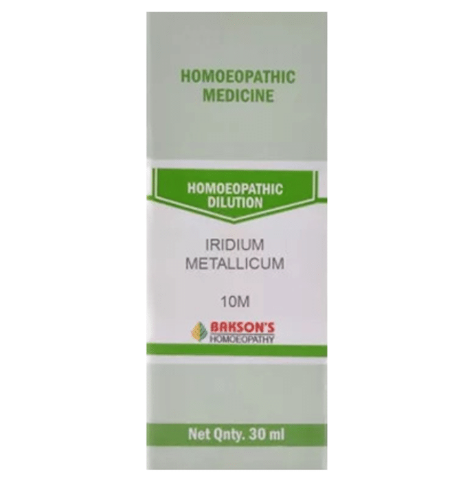Bakson's Iridium Metallicum Dilution 10M