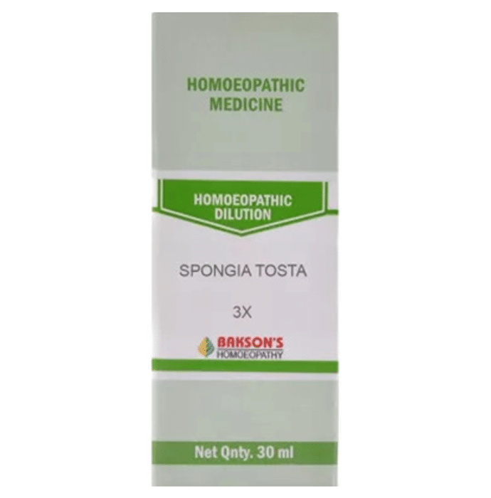 Bakson's Spongia Tosta Dilution 3X