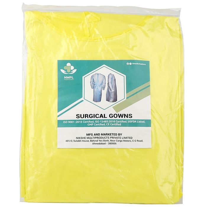 NMPL Hygiene Care Surgical Gown Yellow