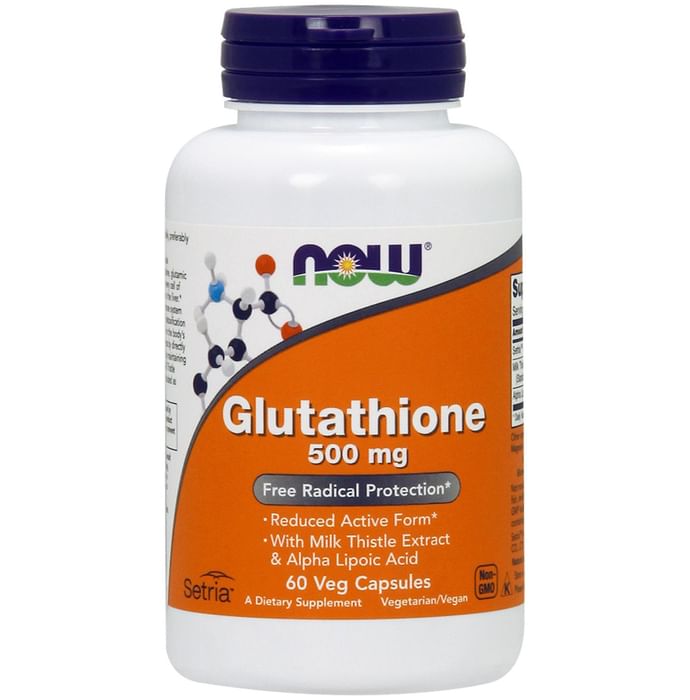 Now Glutathione 500mg Veg Capsules