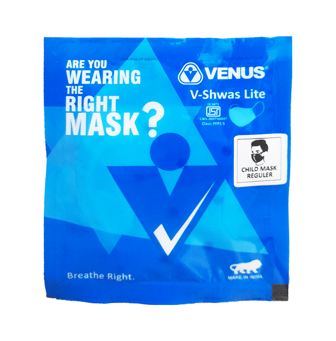 Venus V-Shwas Lite Face Mask for Child 8 Polka Regular