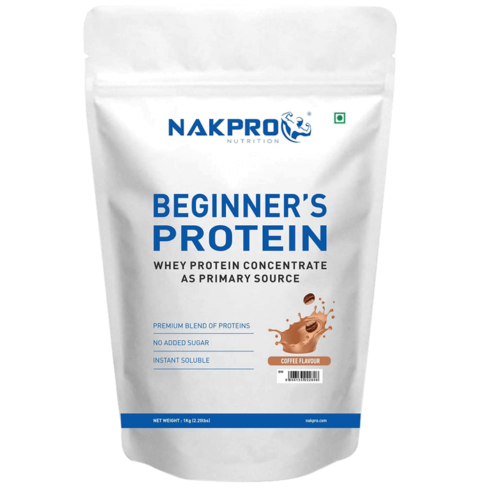 Nakpro Nutrition Beginner's Protein Whey Protein Concentrate (1kg Each) Coffee