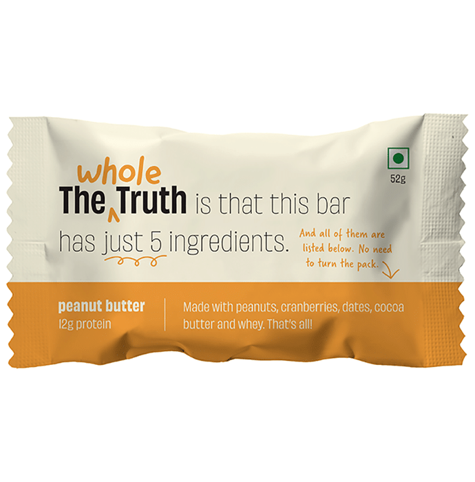 The Whole Truth Protein Bar (52gm Each) Peanut Butter