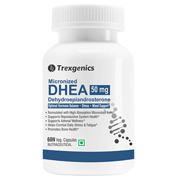 Trexgenics Micronized DHEA 50mg Veg Capsule