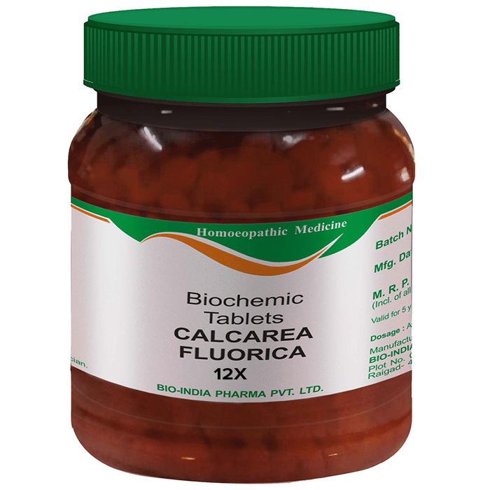 Bio India Calcarea Fluorica Biochemic Tablet 12X