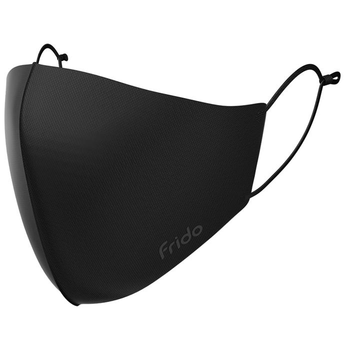 Frido Ultimate Copper Mask with Adjustable Ear Loop Medium Black