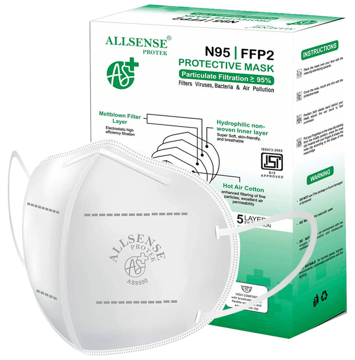 Allsense Protek AS9500 N95 FFP2 Protective Mask with Earloop