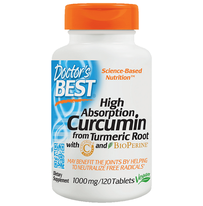 Doctor's Best High Absorption Curcumin from Turmeric Root 1000mg Tablet