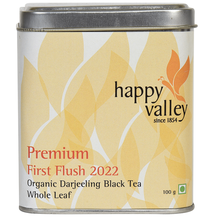 Happy Valley Premium First Flush 2022 Organic Darjeeling Black Tea Whole Leaf