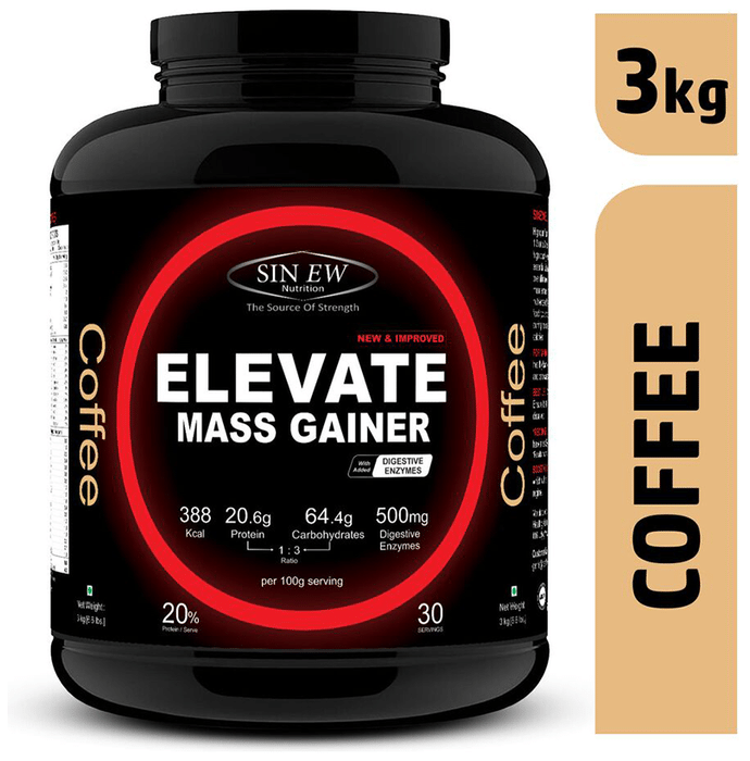 Sinew Nutrition Elevate Mass Gainer with DigiEnzymes Coffee