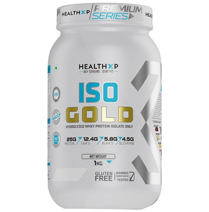 HealthXP Iso Gold Whey Protein Isolate Butter Almond