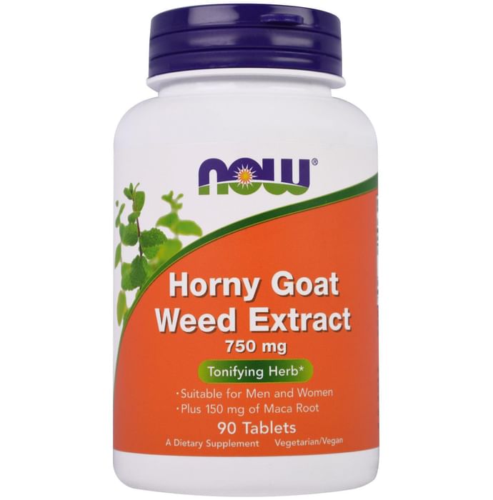 NOW Foods Horny Goat Weed Extract 750mg Tablet