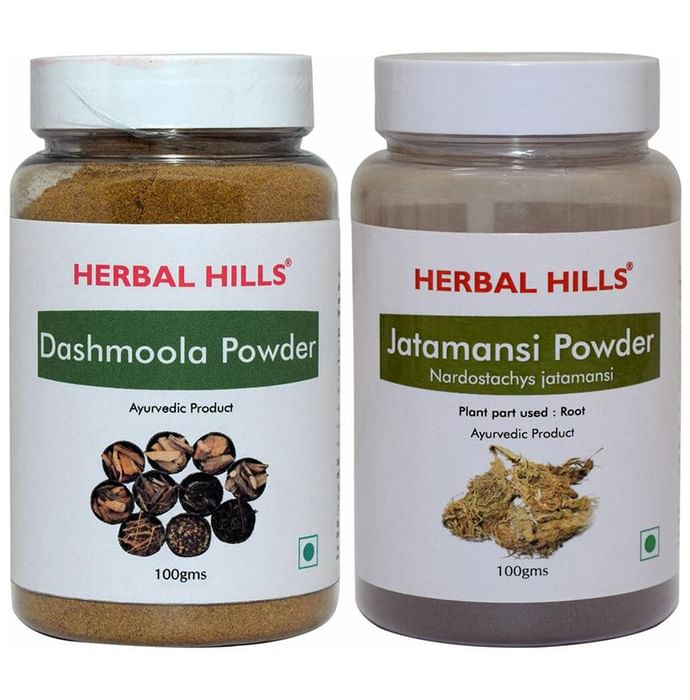 Herbal Hills Combo Pack of Dashmoola & Jatamansi Powder (100gm Each)