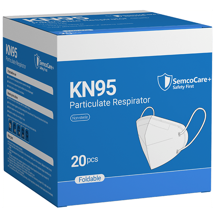 SemcoCare+ KN95 Particulate Respirator Face Mask