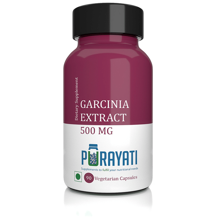 Purayati Garcinia Extract 500mg Vegetarian Capsules