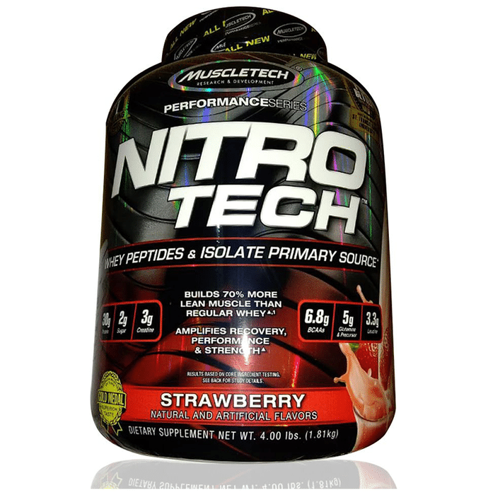 Muscletech Performance Series Nitro Tech Whey Isolate Strawberry