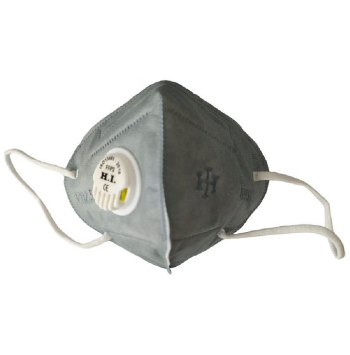H.I. Grey N95 PM2.5 Particulate Respirator Face Mask with Breathing Valve