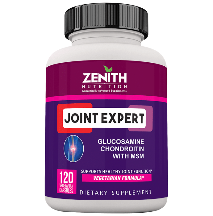 Zenith Nutrition Joint Expert Glucosamine Chondroitin with MSM Vegetarian Capsule