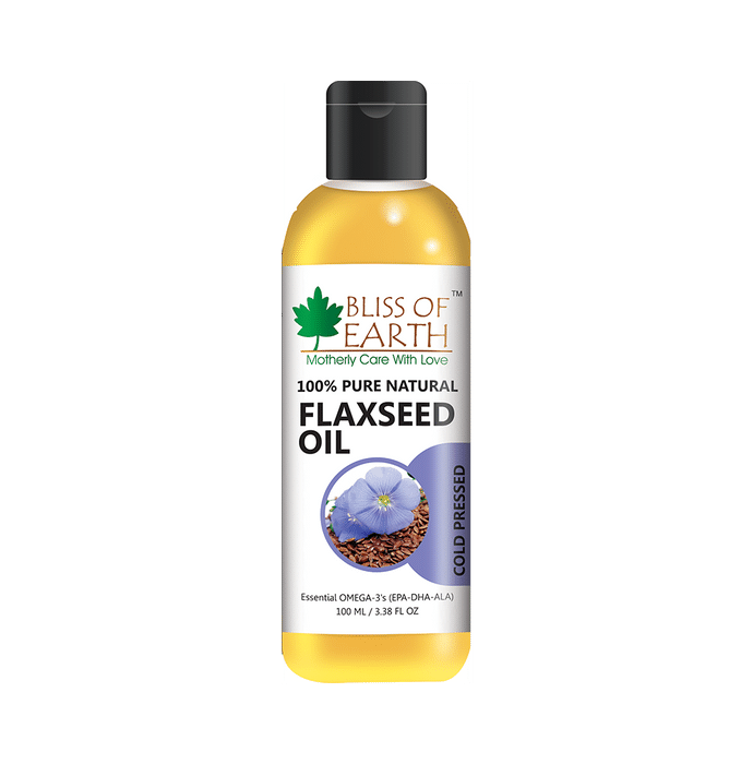 Bliss of Earth 100% Pure Natural Flaxseed Oil