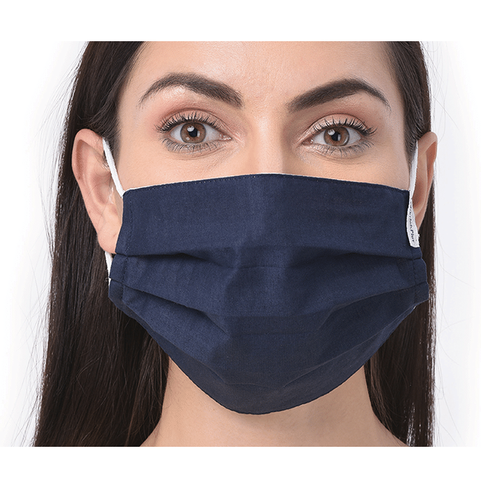 OrchidPlus 6 Ply Protect Face Mask Universal Navy Blue