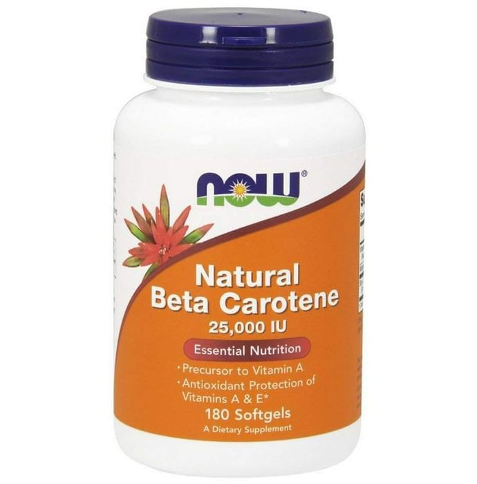 NOW Foods Natural Beta Carotene 25000 IU Softgels