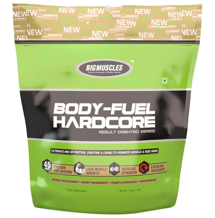 Big Muscles Body-Fuel Hardcore Strawberry Powder