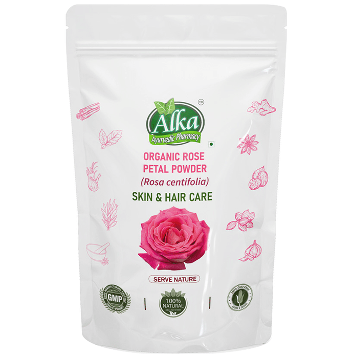 Alka Ayurvedic Pharmacy Organic Rose Petal Powder