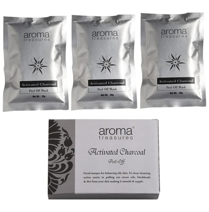 Aroma Treasures Peel-Off Mask (30gm Each) Activated Charcoal