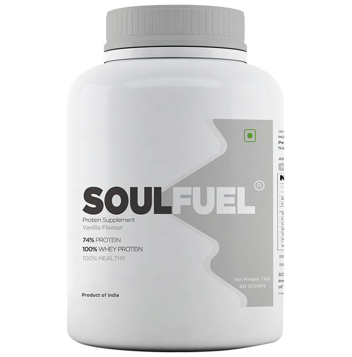 SoulFuel Whey Protein Supplement Powder Vanilla