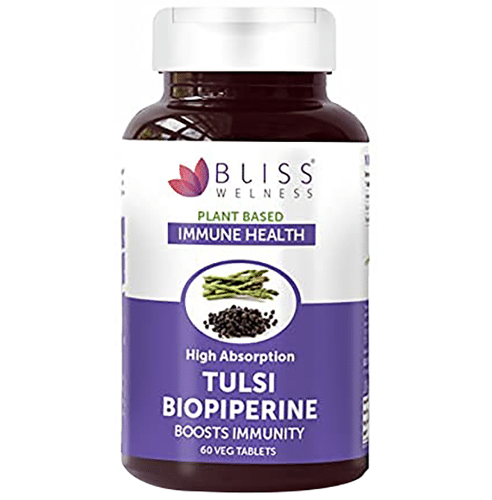 Bliss Welness Immune Health Tulsi Biopiperine Veg Tablet