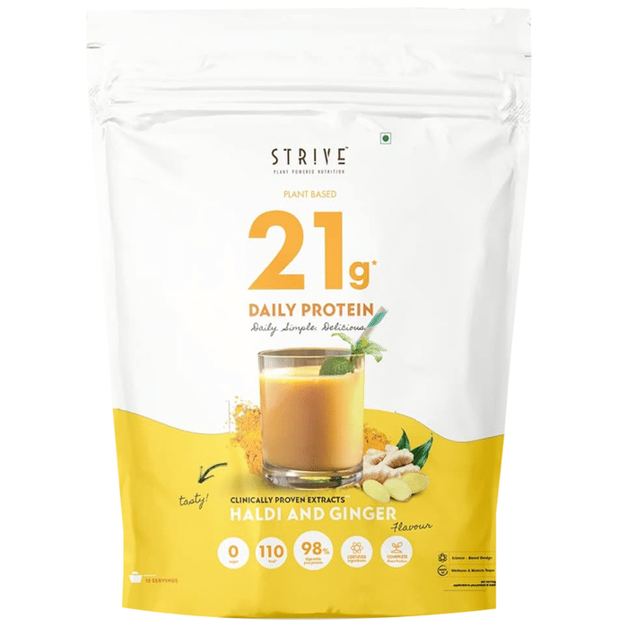 Strive Plant Based 21g Daily Protein Powder Haldi and Ginger