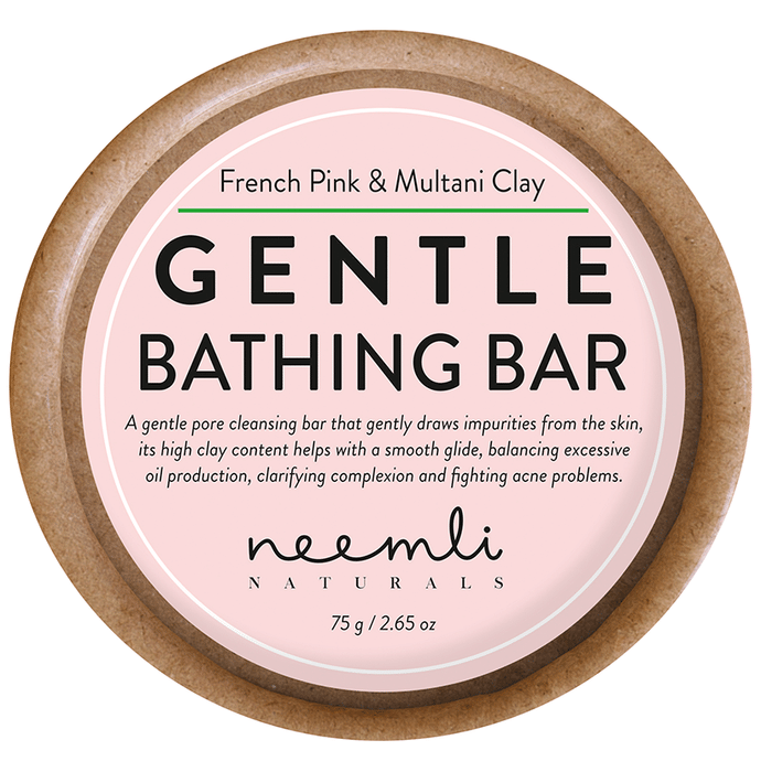 Neemli Naturals French Pink & Multani Clay Gentle Bathing Bar