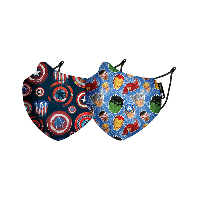 Nirvana Disney Face Covering Mask Small Cap America Badge & Avengers