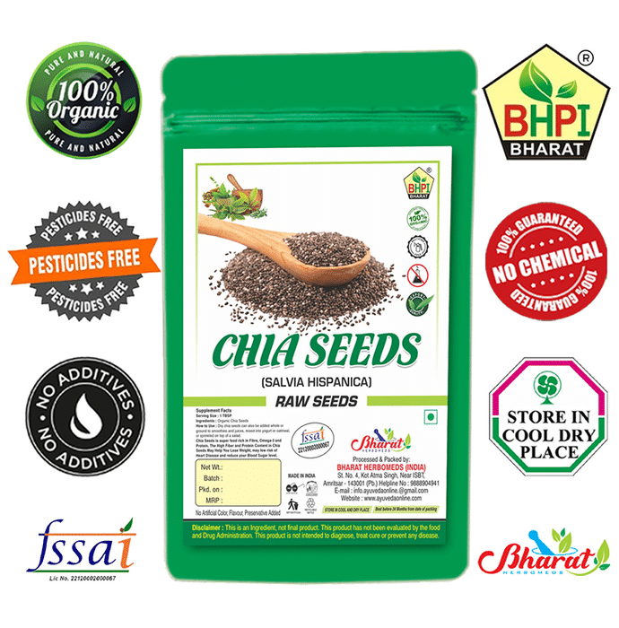 BHPI Bharat Combo Pack of Chia Seeds, Pumpkin Seeds, Sunflower Seeds & Flax Seeds (100gm Each)