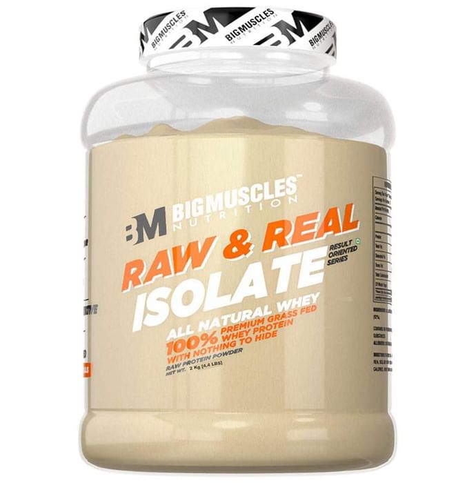 Big Muscles Raw & Real Isolate Whey Protein Powder