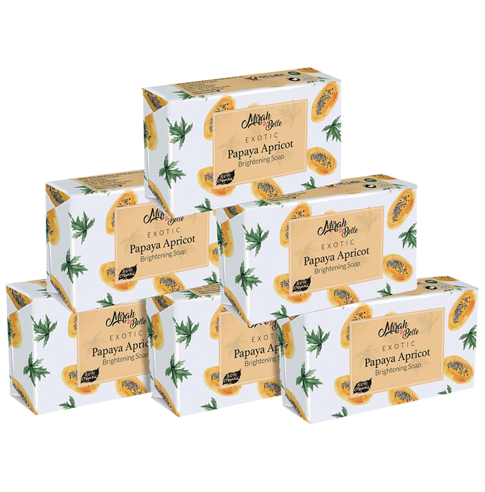 Mirah Belle Papaya Apricot Exotic Soap (125gm Each)