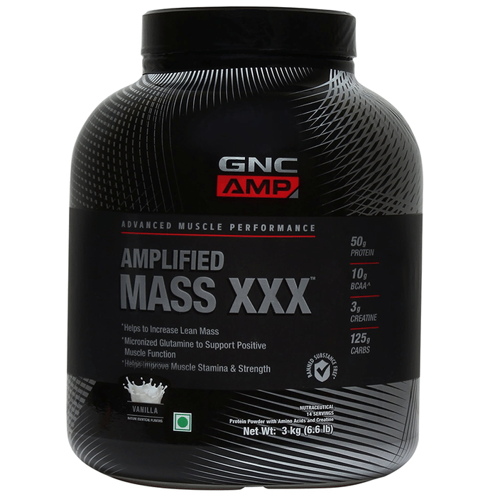 GNC Amplified Mass XXX Vanilla Powder