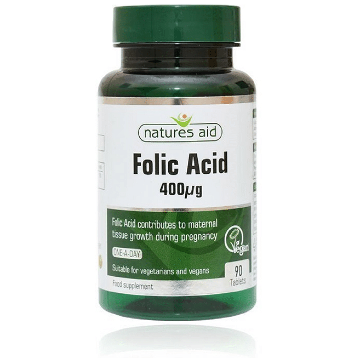 Natures Aid Folic Acid 400ug Tablet
