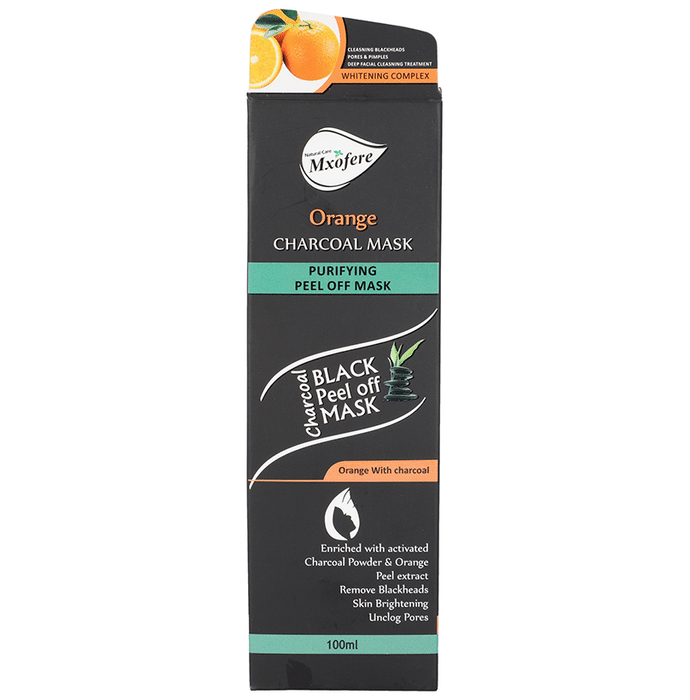 Mxofere Orange Charcoal Black Peel Off Mask