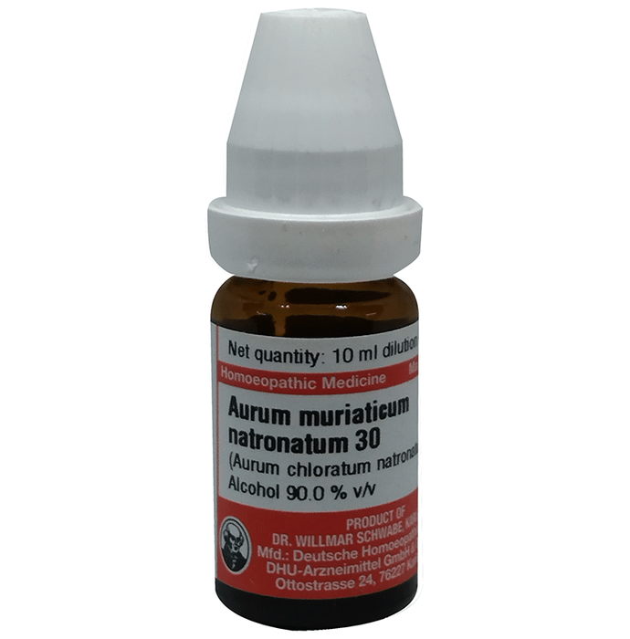 Dr Willmar Schwabe Germany Aurum muriaticum Natronatum Dilution 30