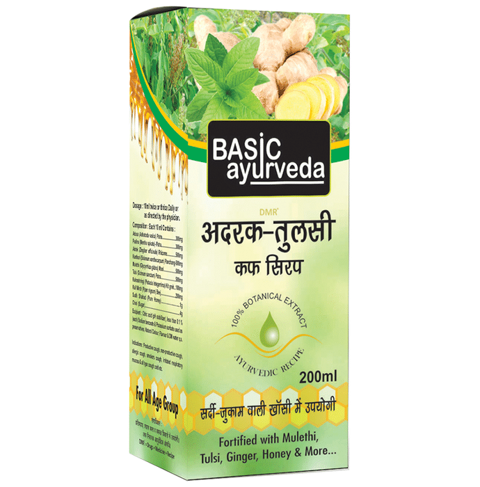 Basic Ayurveda Adrak Tulsi Cough Syrup