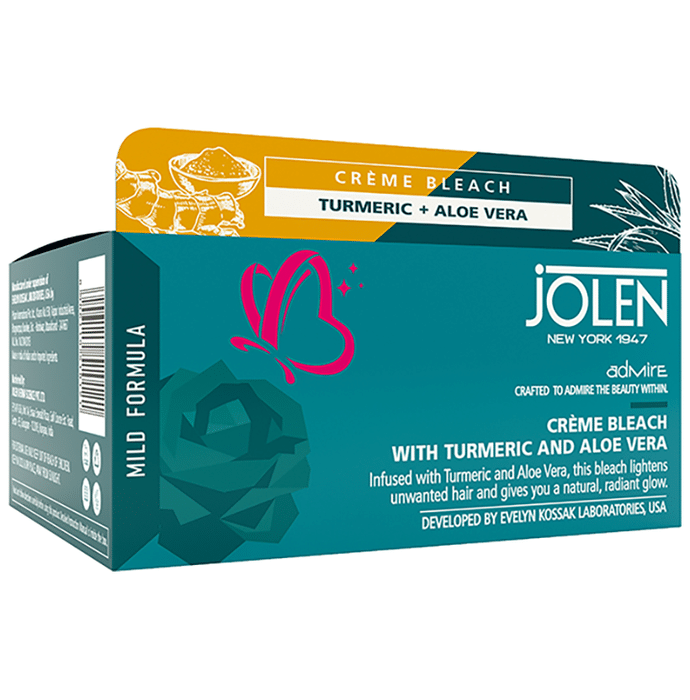 Jolen New York Cream Bleach Turmeric and Aloe Vera