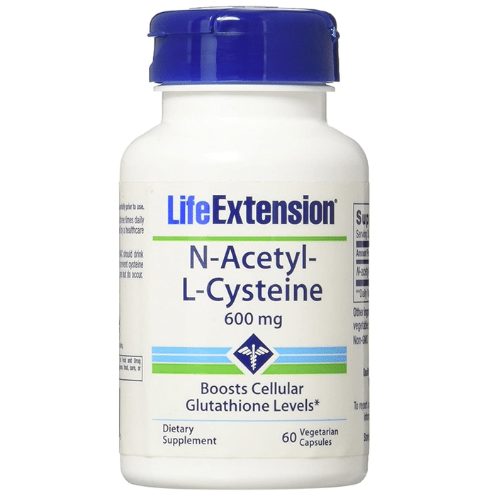 Life Extension N-Acetyl-L-Cysteine 600mg Vegetarian Capsule