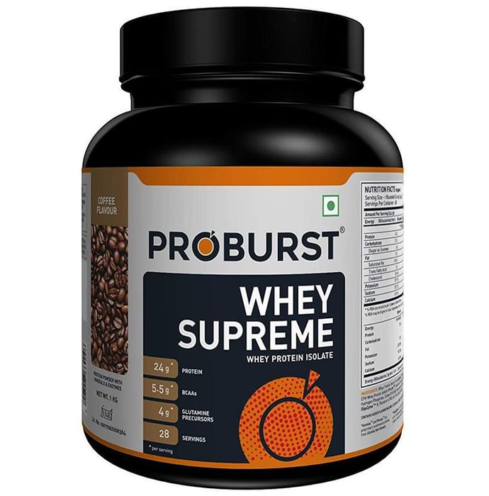Proburst Whey Supreme Whey Protein Isolate Powder Coffee