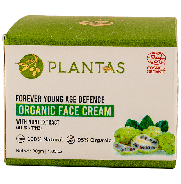 Plantas Forever Young Age Defence Organic Face Cream with Noni Extract